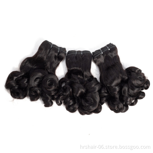 Wholesale 100%  bouncy Fumi Hair Double Drawn Raw cambodian hair unprocessed fumi curl hair
